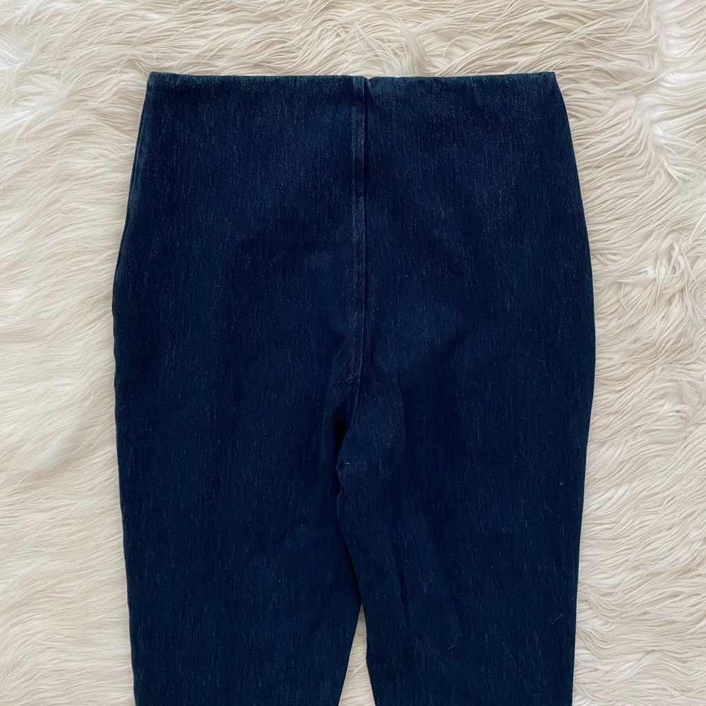 Lysse High Rise Pull On Fringe Tulip Hem Denim Jean Leggings - Picture 10 of 13